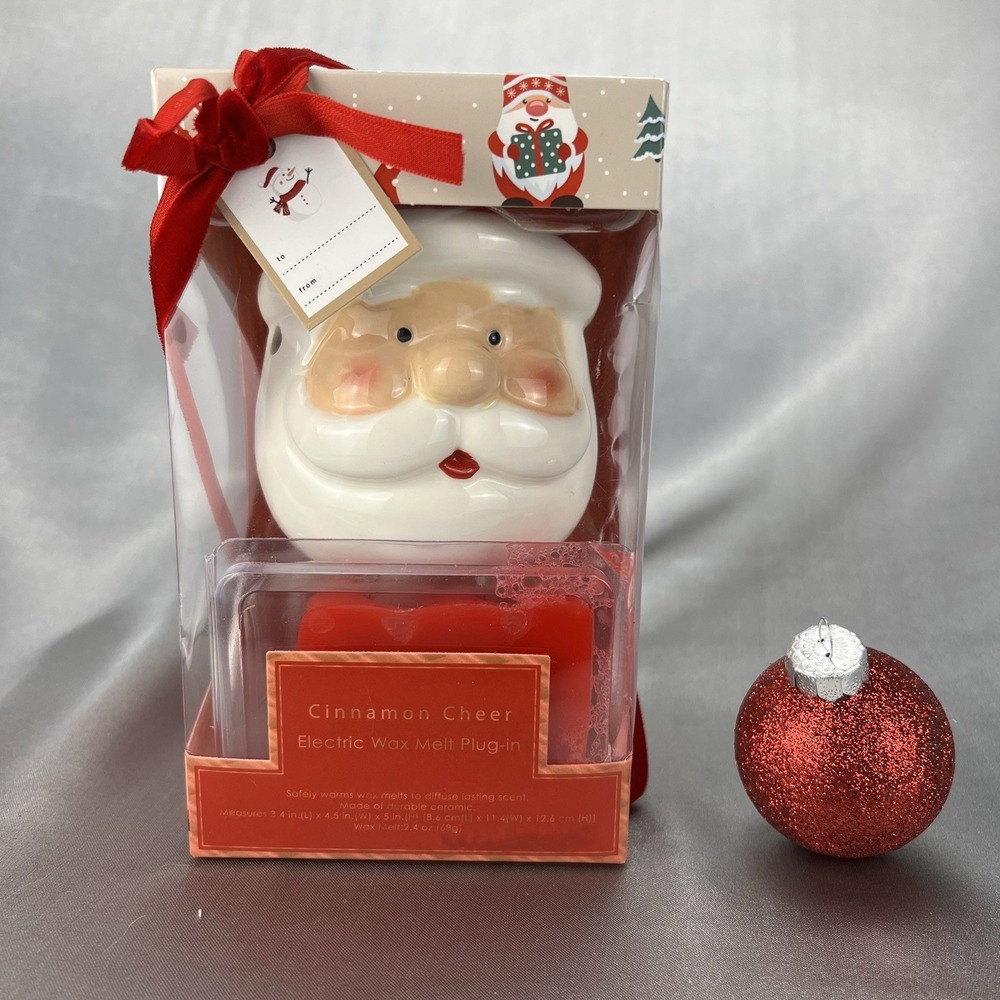 Santa Electric Plug-in Wax Warmer Nightlight Wax Melts Cinnamon‎ Cheer Christmas